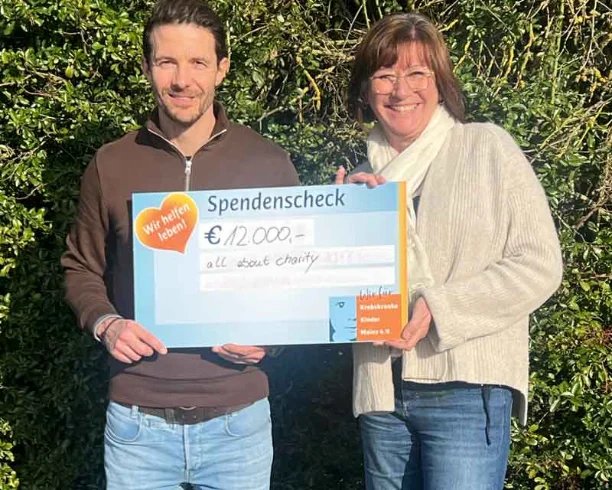 Spendenübergabe an Krebskranke Kinder Mainz